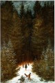 El cazador en el bosque Paisaje romántico Caspar David Friedrich